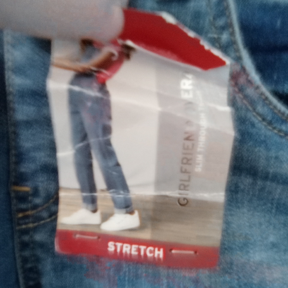 Girls Blue Girlfriend Stretch Jeans Overalls Size 10 Levi Strauss & Co - Picture 4 of 8